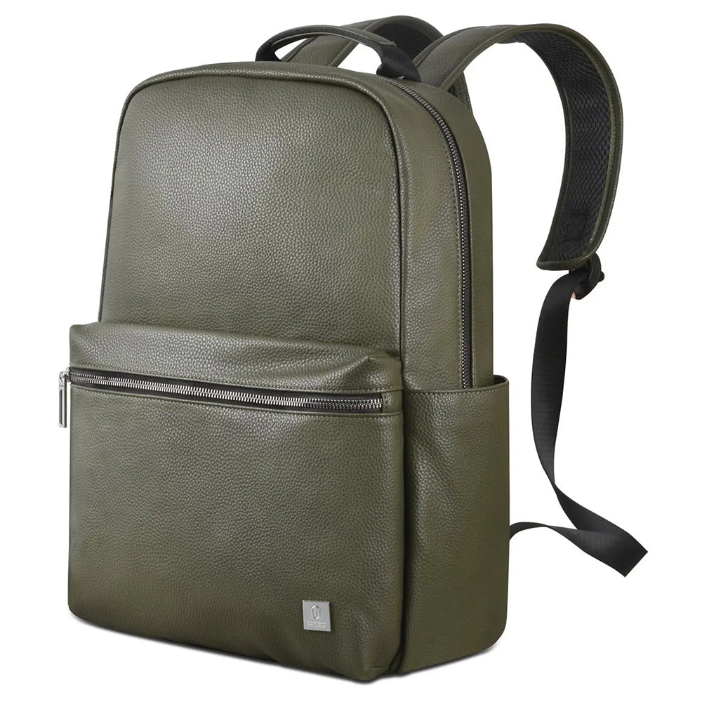 WIWU Osun PU Leather Travel Laptop Backpack Large Capacity Business Dual Shoulders Bag - Green WIWU Osun PU Leather Travel Laptop Backpack Large Capacity Business Dual Shoulders Bag - Green